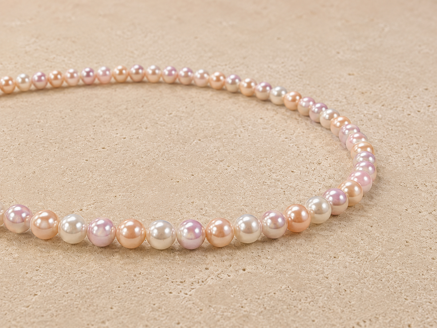 The Pastel Pink Grace Pearl Necklace